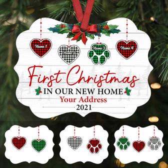 Personalized Christmas Heart Ornament Benelux Ornament - Thegiftio UK