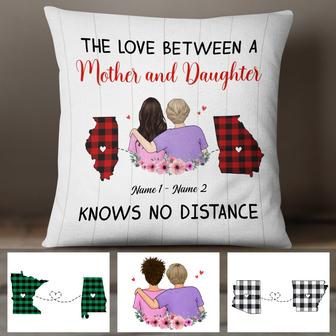 Personalized Long Distance Pillow for Mom and Daughter - Thegiftio UK