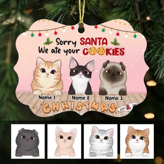 Personalized Sorry Santa Christmas Cat Benelux Ornament - Thegiftio UK