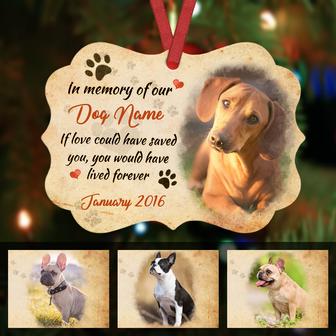 Personalized Dog Memo In Our Heart Benelux Ornament SB61 95O57 - Thegiftio UK
