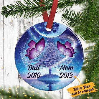 Personalized Butterfly Memo Circle Ornament SB62 87O36 - Thegiftio UK