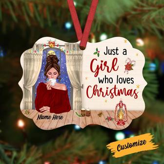 Personalized Girl Love Christmas Benelux Ornament - Thegiftio UK
