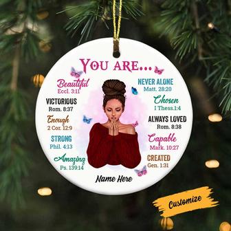 Personalized BWA You Are Circle Ornament - Thegiftio UK