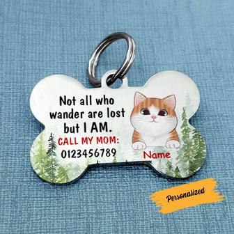 Personalized Cat Bone Shaped Pet Tag for Cats - Thegiftio UK