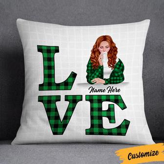 Personalized Girl Love Christmas Pillow - Thegiftio UK