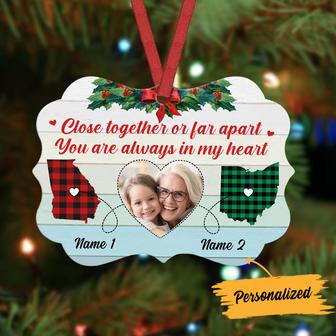 Personalized Mom Grandma Long Distance Christmas Benelux Ornament SB182 95O36 - Thegiftio UK