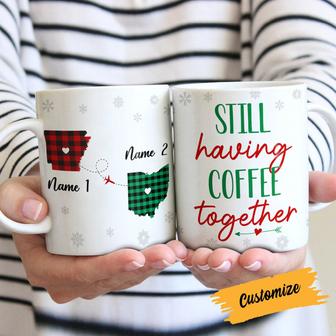 Personalized Friends Couple Long Distance Mug - Thegiftio UK