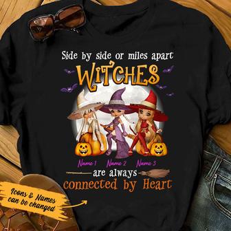 Personalized Fall Halloween Witch Friends T Shirt - Thegiftio UK