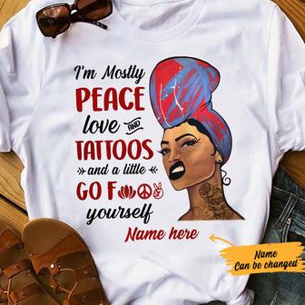 Personalized BWA Tattoos Peace - Thegiftio UK