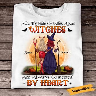 Personalized Witch Friends Fall Halloween T Shirt - Thegiftio UK