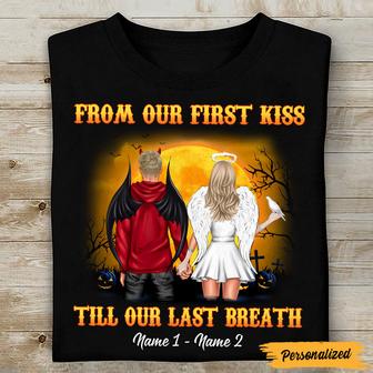 Personalized Couple Halloween T Shirt - Thegiftio UK