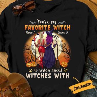 Personalized Witch Friends Fall Halloween T Shirt - Thegiftio UK