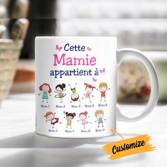 Personalized Papy Mamie French Grandma Grandpa Belongs Mug - Thegiftio UK