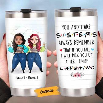 Personalized Friends Sisters Steel Tumbler OB14 30O58 - Thegiftio UK
