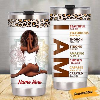 Personalized God I Am Steel Tumbler - Thegiftio UK