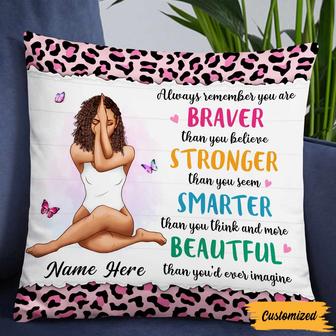 Personalized BWA You Are Beautiful Girl Pillow - Thegiftio UK