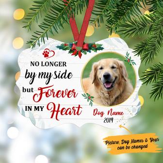 Personalized No Longer By My Side Dog Memorial MDF Benelux Ornament NB101 73O36 - Thegiftio UK