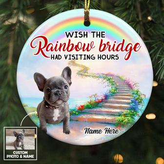 Personalized Dog Memo Rainbow Bridge Circle Ornament OB163 87O53 - Thegiftio UK