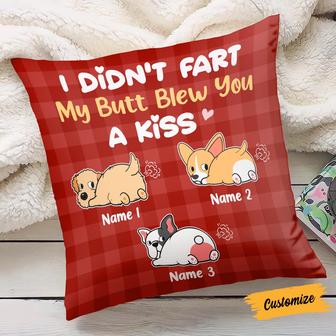 Personalized Dog Fart Kiss Pillow - Thegiftio UK