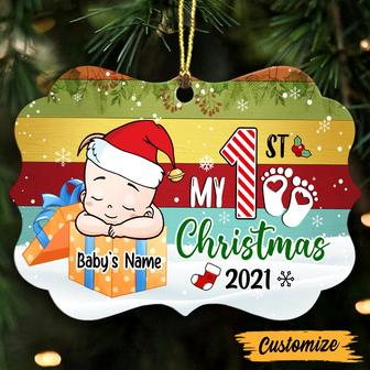 Personalized Babys First Christmas Gifts, Baby Holiday, Baby Kid Present Christmas Benelux Ornament - Thegiftio