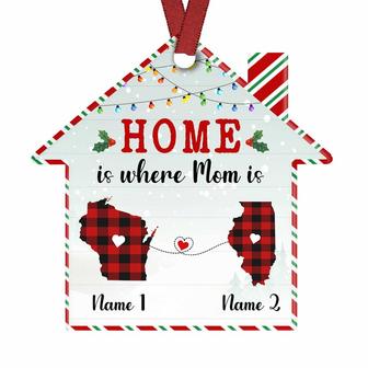 Personalized Long Distance Family House Ornament - Thegiftio UK