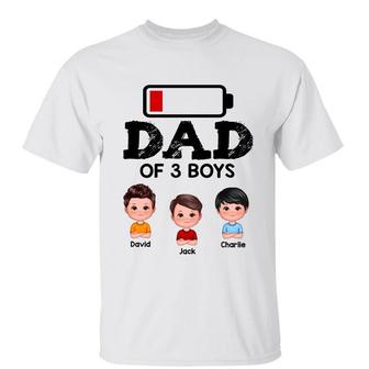 Dad Of Boys And Girls Custom T-Shirt - Father's Day Gift - Thegiftio UK
