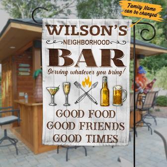 Personalized Garden Flag for Backyard Bar Enthusiasts - Thegiftio UK