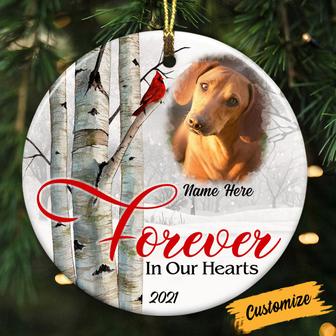 Personalized Memo Dog Cat Circle Ornament OB262 87O53 - Thegiftio UK
