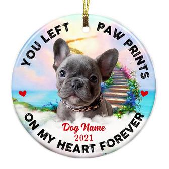 Personalized Memo Dog Cat Circle Ornament OB286 30O58 - Thegiftio UK