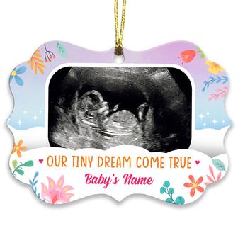 Personalized Baby Bump Sonogram Christmas Benelux Ornament NB51 24O32 - Thegiftio UK