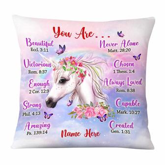 Personalized Unicorn God Says You Are Pillow - Thegiftio UK