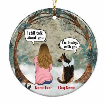 Personalized Dog Memo Conversation Circle Ornament - Thegiftio UK