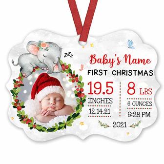 Personalized Baby Elephant First Christmas Benelux Ornament NB81 95O57 - Thegiftio UK