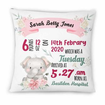 Personalized Birth Announcement Pillow for New Moms - Thegiftio UK
