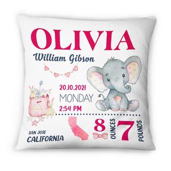 Personalized Pillow for Baby Announcement Gifts - Thegiftio UK