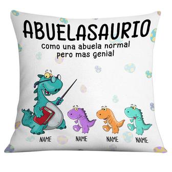 Personalized Mom Grandma Mamá Abuela Abuelasaurio Spanish Pillow - Thegiftio UK
