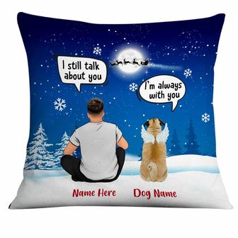 Personalized Dog Memo Christmas Conversation Pillow - Thegiftio UK