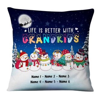 Personalized Mom Grandma Grandpa Christmas Pillow - Thegiftio UK