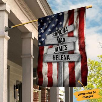 Personalized Family House Flag for Garden Decor - Thegiftio UK