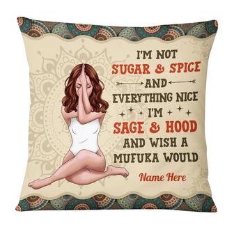Personalized Yoga Girl Pillow - Thegiftio UK