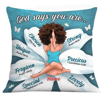Personalized God Says BWA Pillow - Thegiftio UK