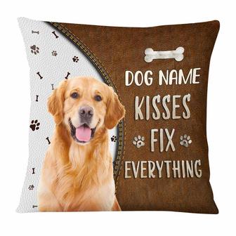 Personalized Dog Kisses Photo Pillow - Thegiftio UK