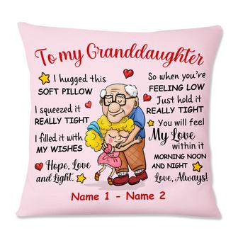 Personalized Grandpa Dad Granddaughter Daughter Pillow - Thegiftio
