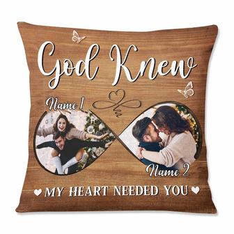 Personalized God Knew My Heart Photo Pillow - Thegiftio UK