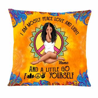 Personalized Yoga Girl Pillow - Thegiftio UK