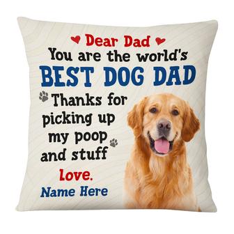 Personalized Dog Mom Dad Pillow - Thegiftio