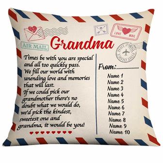 Personalized Mom Grandma Grandchildren Granddaughter Grandson Pillow - Thegiftio UK
