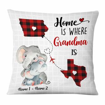 Personalized Elephant Pillow for Mom or Grandma - Thegiftio UK