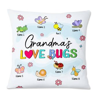 Personalized Mom Grandma Bugs Pillow - Thegiftio UK