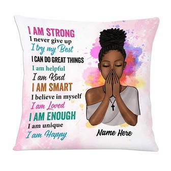 Personalized God BWA Girl Pillow - Thegiftio UK